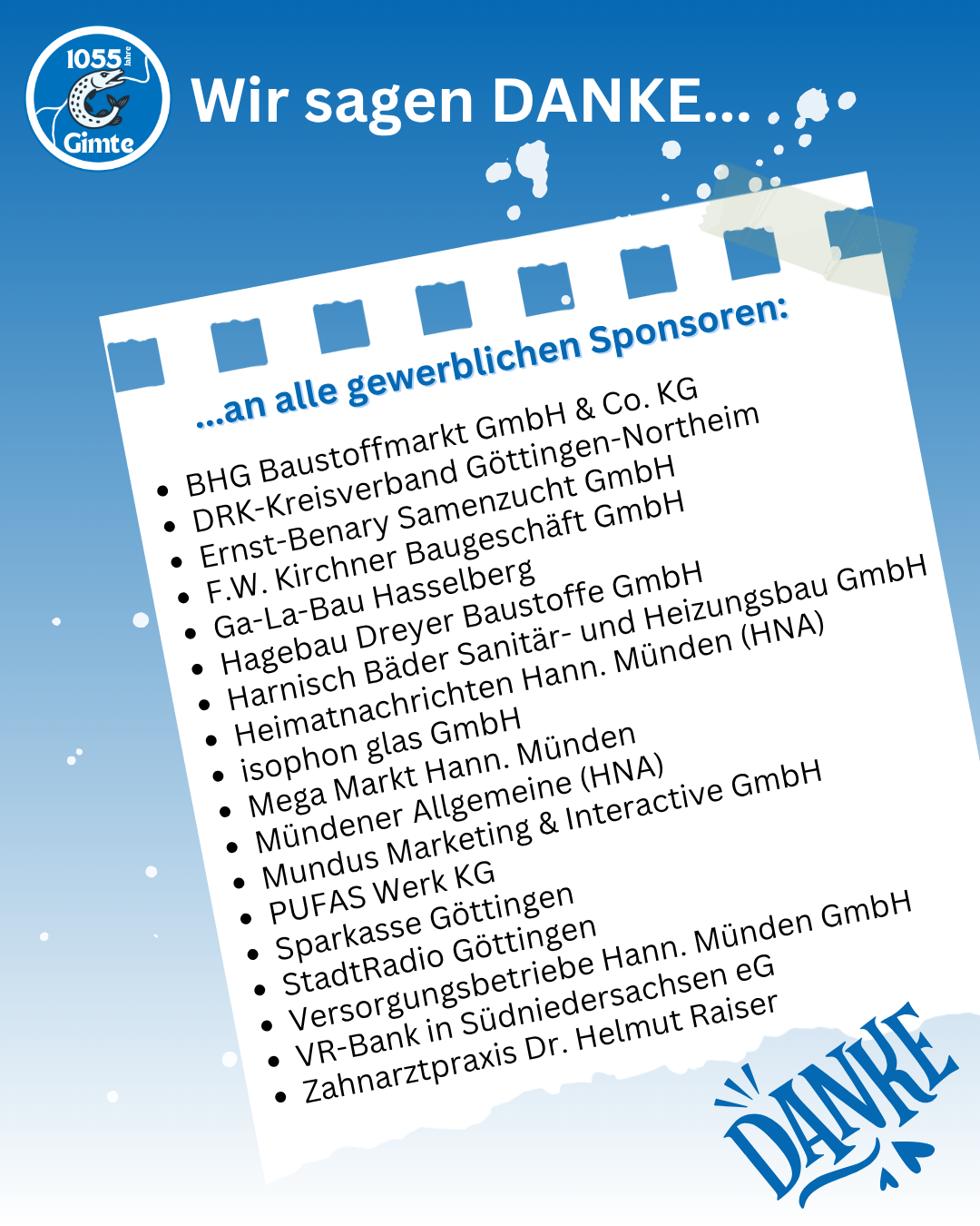 Gewerbliche Sponsoren